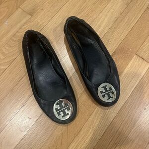 Tory Burch Black Ballet Flats